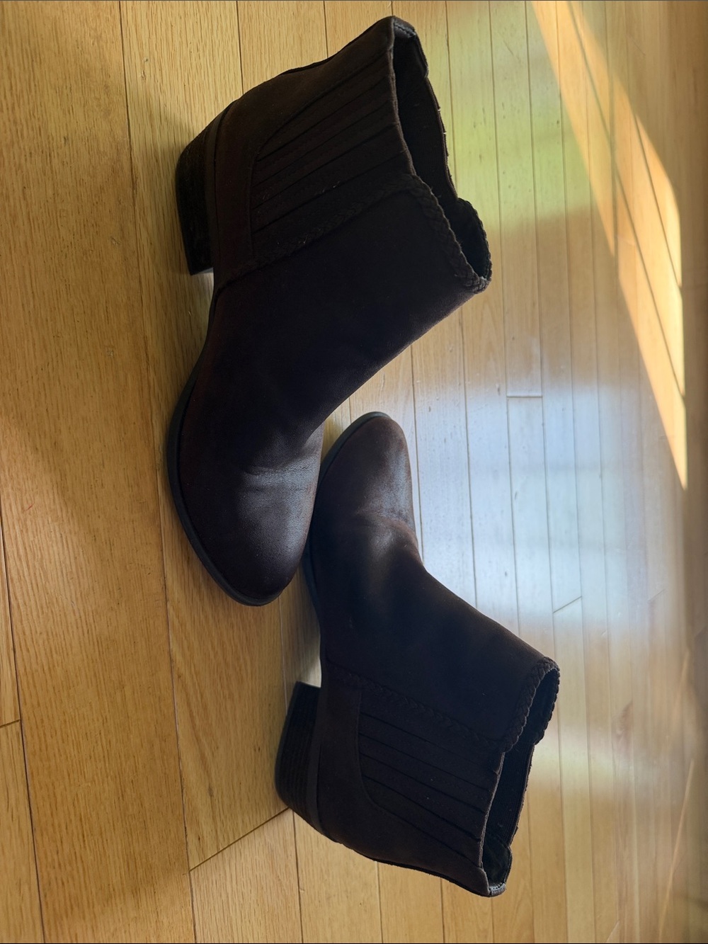 MIA Women's Ankle Booties in Dark Brown Suede